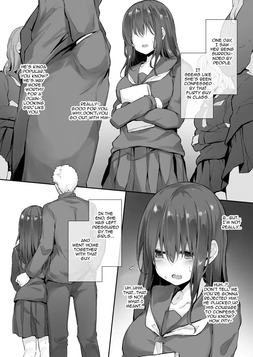[Hitoi] Ki ni Natteru Jimi Kawaii Onnanoko Fhentai - Page 2