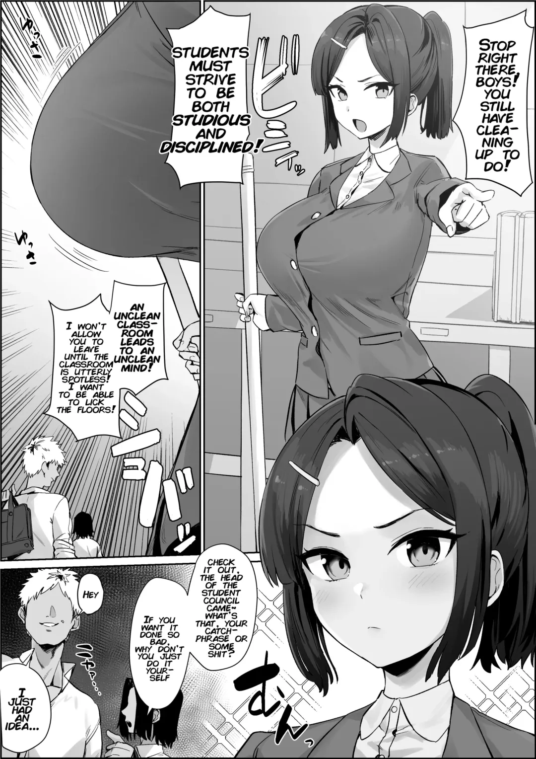 [Hotate-chan] Soku ochi iinchou | The Student Council Leader's Instantaneous Fall Fhentai - Page 1