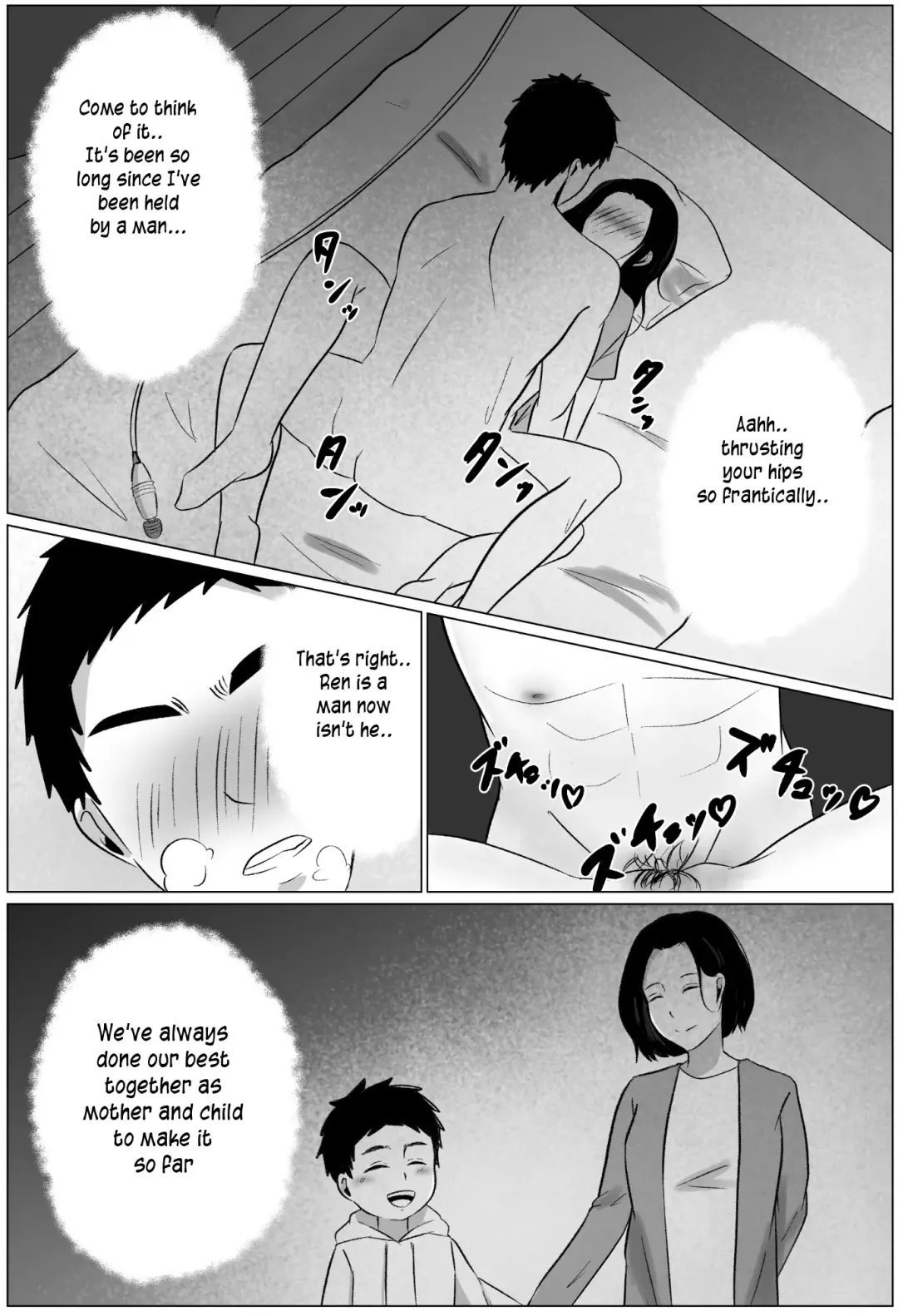 Yobai kara Hajimaru Haha to Musuko no Fuufu Seikatsu | Late night visit leads mother and son to marital relations Fhentai - Page 27