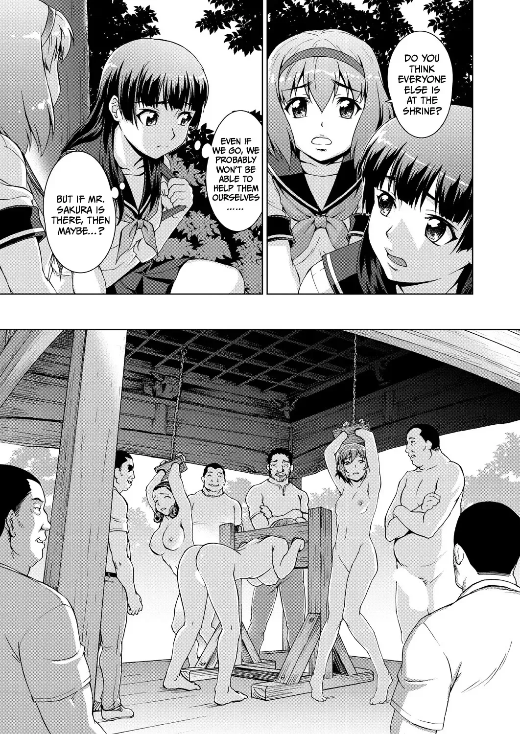 [Shinogi A-suke] Ryoshuu no Mura | Village of Prisoners Ch. 1-2 Fhentai - Page 63