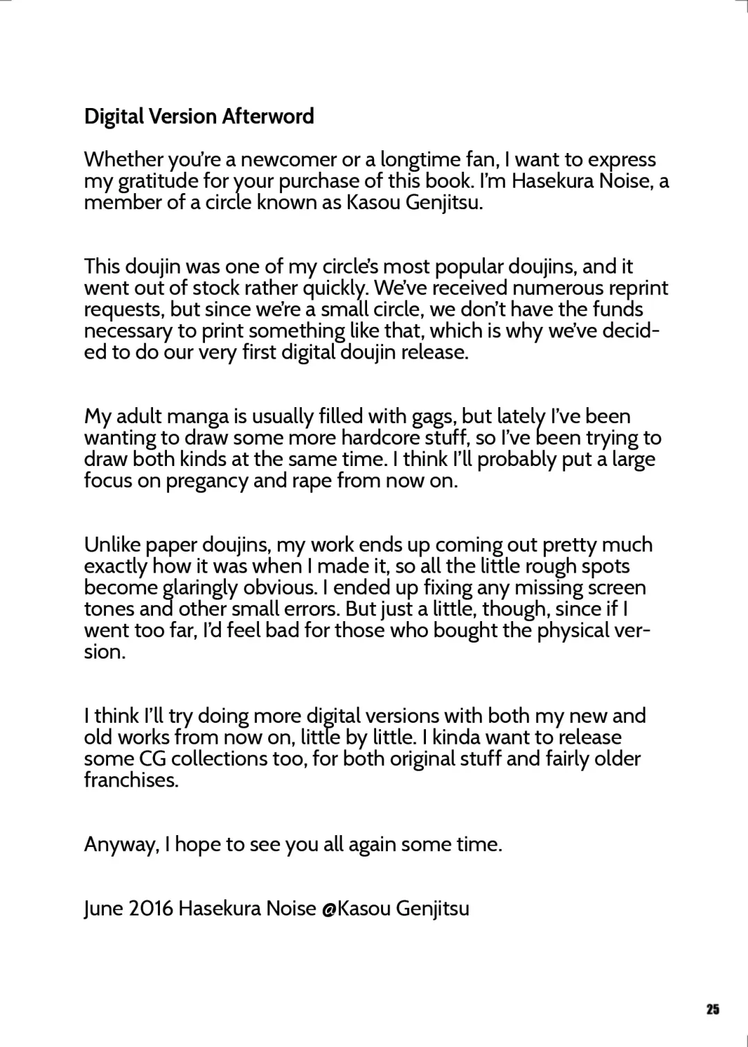 [Hasekura Noise] Ochita Tennyo wa Noborenai (decensored) Fhentai - Page 25