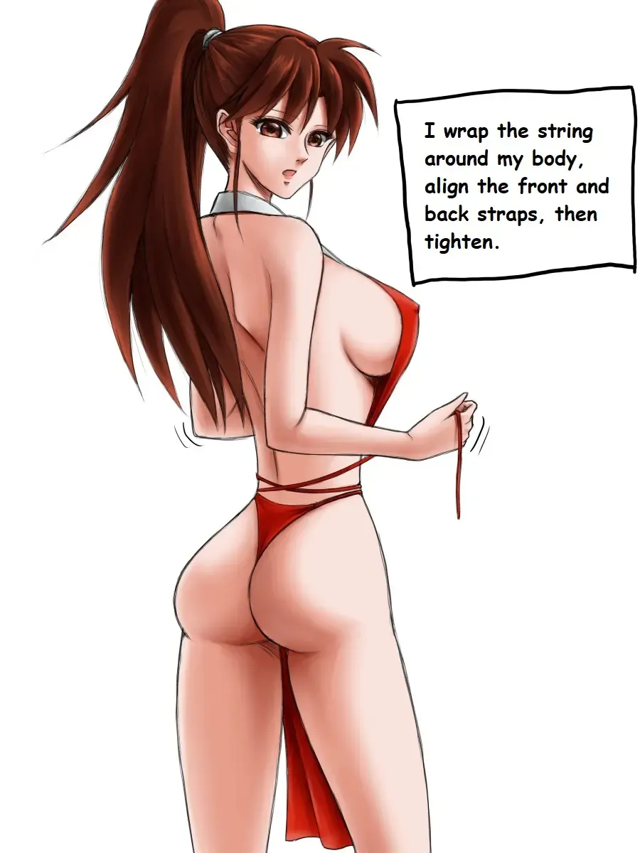 How Mai Shiranui gets ready for a fight! Fhentai - Page 6