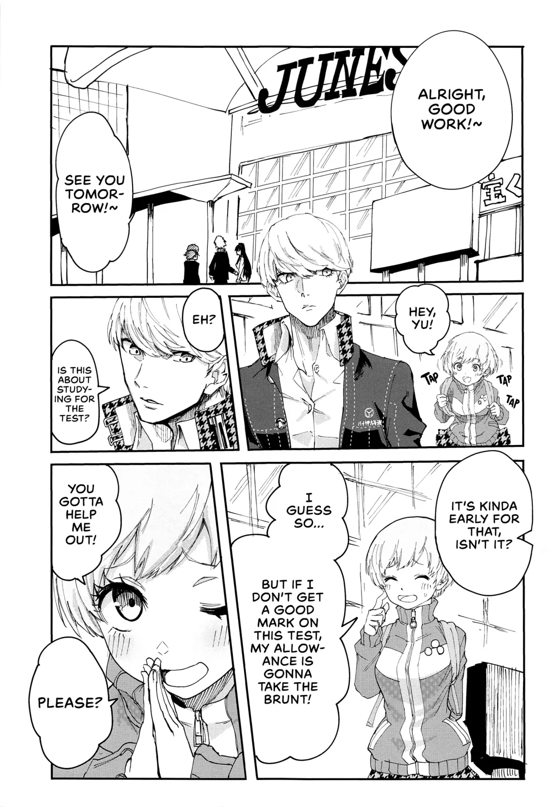 [Kurosu] Satonaka Chie-chan ni Oshioki suru Hon Test Benkyou Hen | Satonaka Chie's Punishment - Test Study Edition Fhentai - Page 2