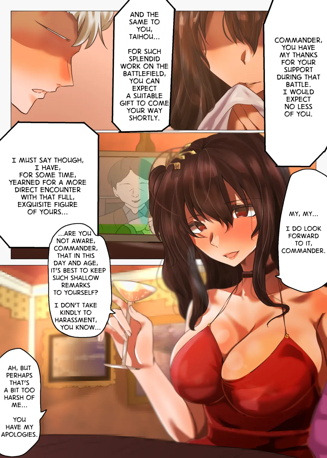 [Yanagie Terasu] Taihou no Kisekae Ranbu | Taihou's Wild Dance of Costumes Fhentai - Page 2