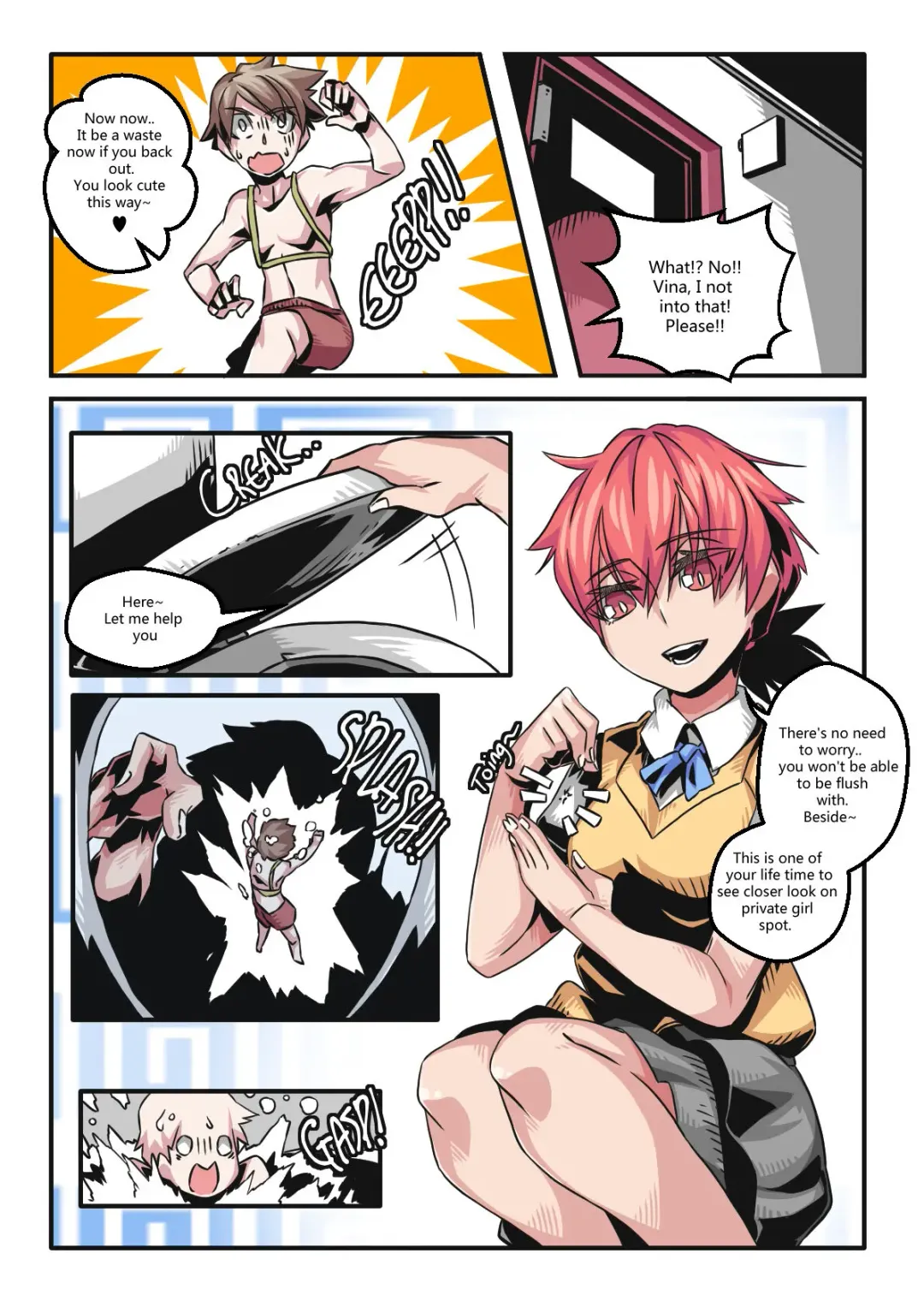 [Luckyb] Toilet torment Fhentai - Page 1