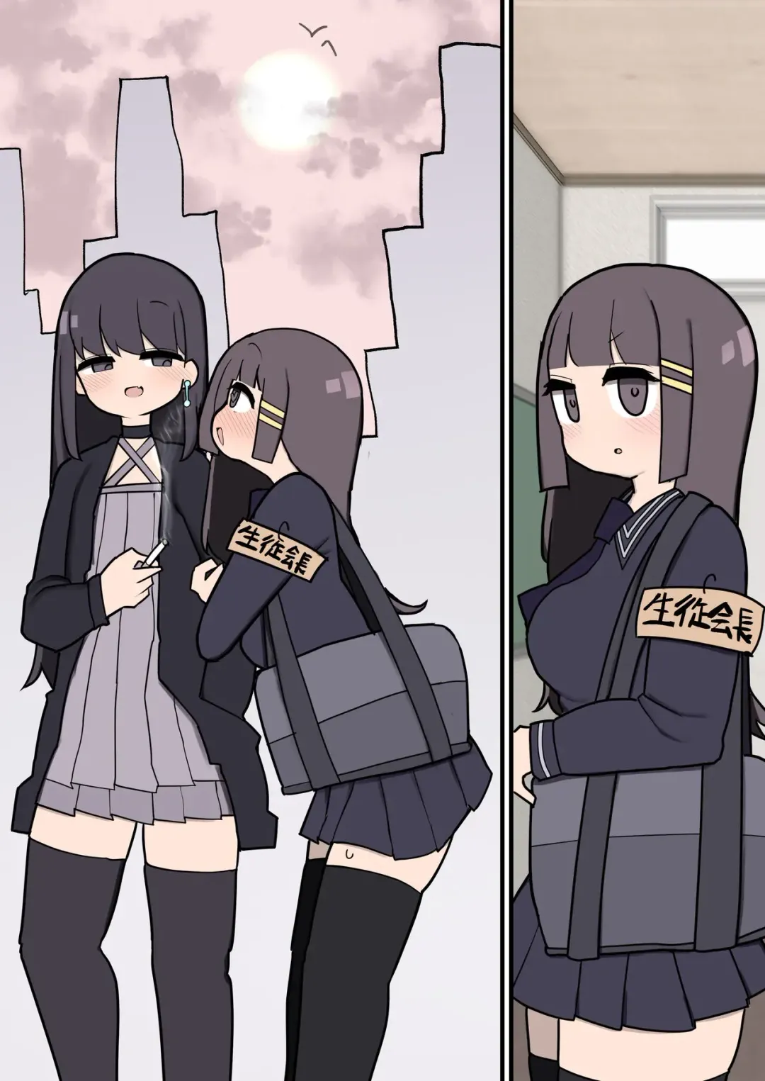 [Momomo - Momomo Gasshuukoku] Futanari Ikemen Onee-san ni Meromero Deredere Seitokaichou-chan Fhentai - Page 5