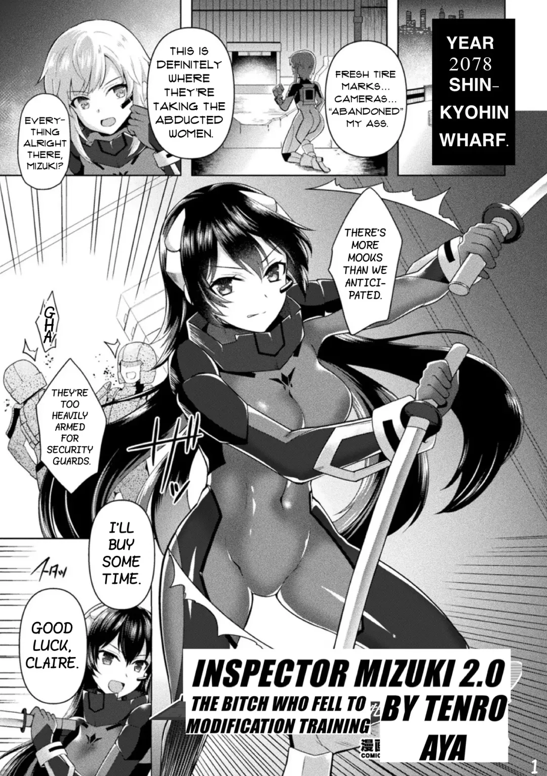 [Tenro Aya] Kansakan Mizuki 2.0 ~Kaizou Choukyou ni Ochiru Mesuniku~ | Inspector Mizuki 2.0: The Bitch Who Fell To Modification Training Fhentai - Page 1
