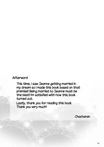 [Chacharan] Kono Tabi Jeanne to Kekkon Shimashita | My Married Life With Jeanne Fhentai - Page 21