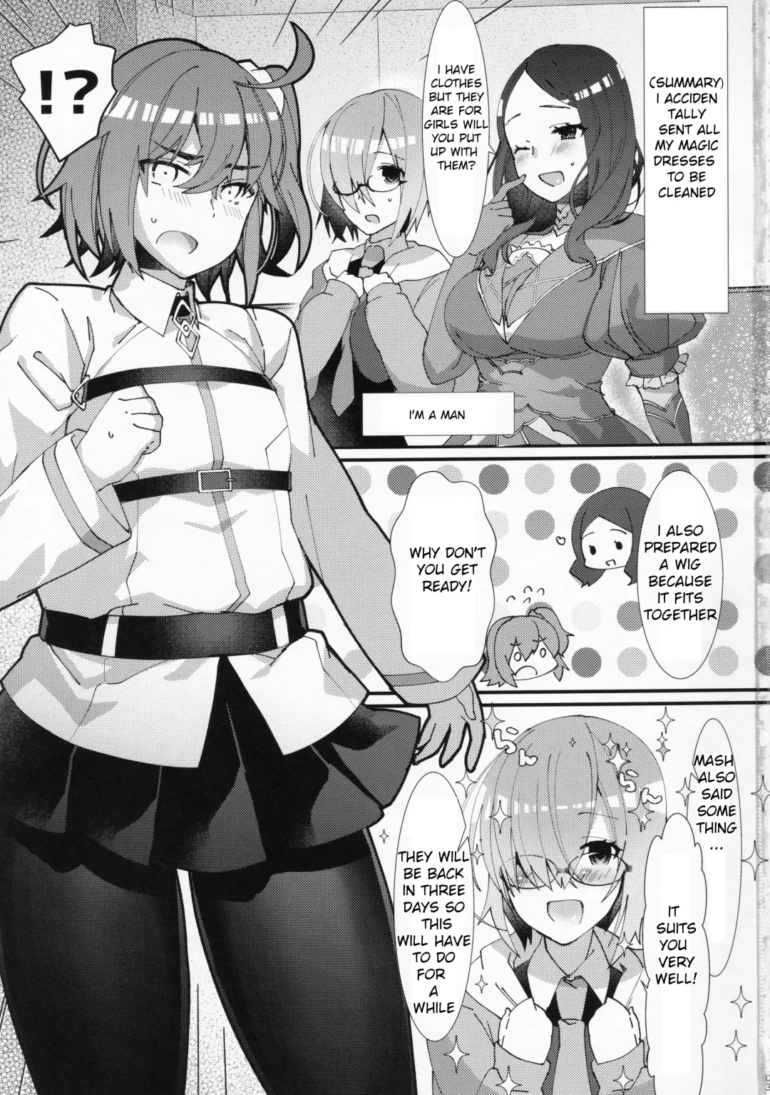 [Anoshabu] Josou Saserarete Futanari Kouhai Servant ni Onnanoko ni Sarechau Hon Fhentai - Page 1