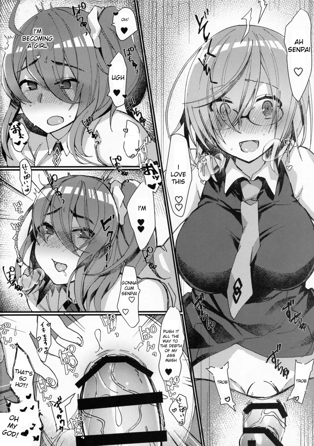 [Anoshabu] Josou Saserarete Futanari Kouhai Servant ni Onnanoko ni Sarechau Hon Fhentai - Page 18