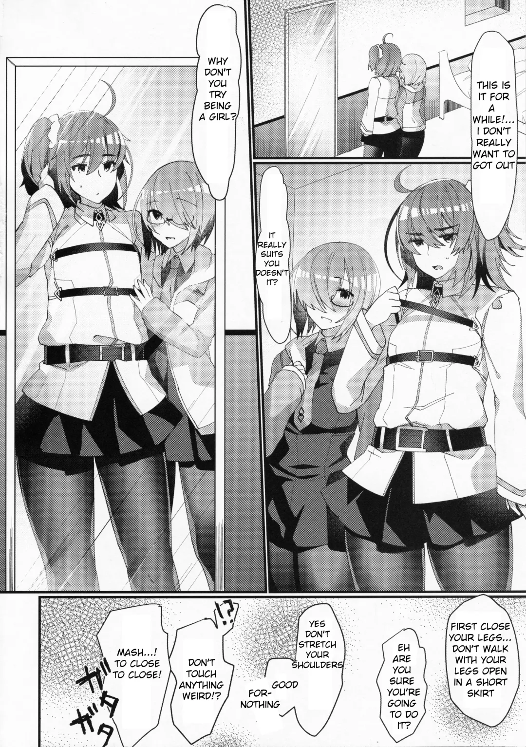 [Anoshabu] Josou Saserarete Futanari Kouhai Servant ni Onnanoko ni Sarechau Hon Fhentai - Page 2