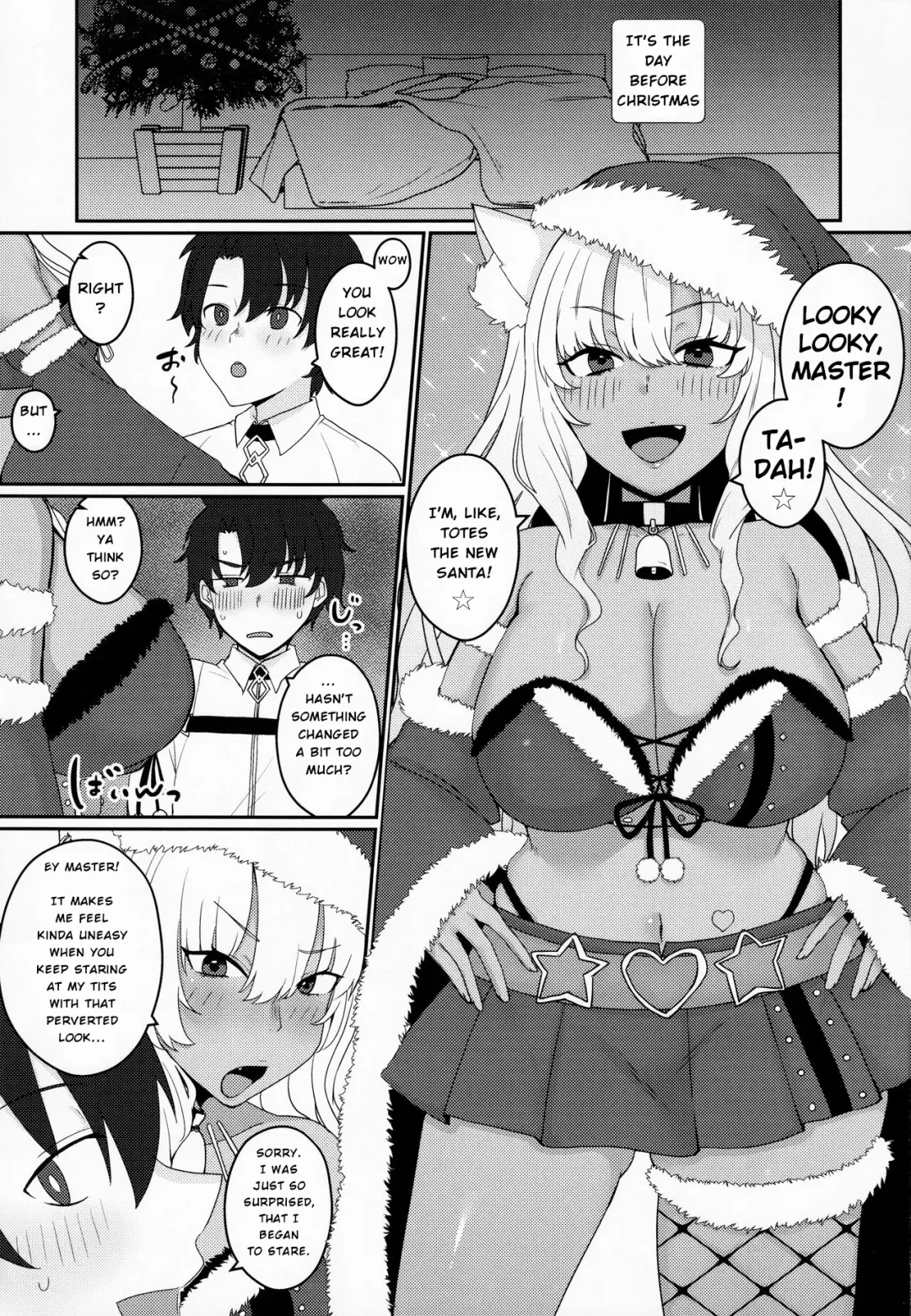 [Kisa] Koyoi wa JK Santa ssho!! | Tonight's JK Santa! Fhentai - Page 2