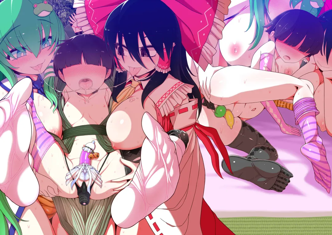 [Yassy] W Miko no Mobu Shounen Hakai Fhentai - Page 34