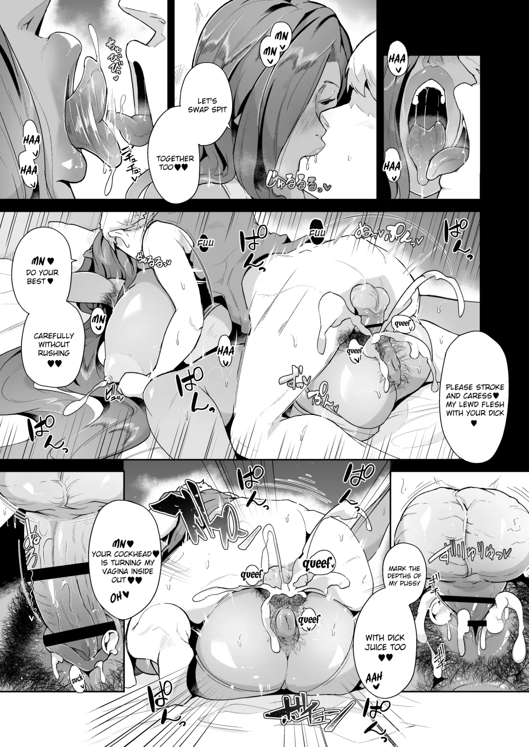 [Miyashiro Yousuke] Mucchiri Dekachichi Dark Elf no Oba-san to Icha Love Fudeoroshi Seikatsu | Lovey-dovey Devirginization Life with a Big Titty Middle Aged Dark Elf Woman Fhentai - Page 22