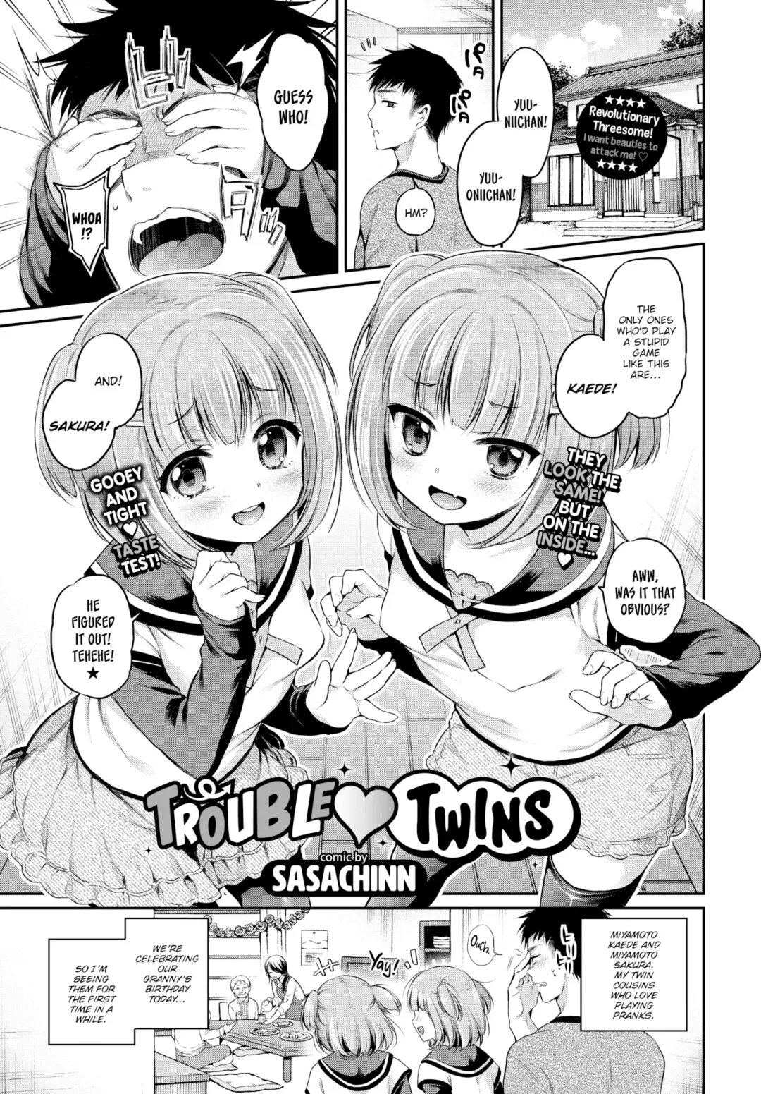 [Sasachinn] Trouble ❤ Twins Fhentai - Page 1