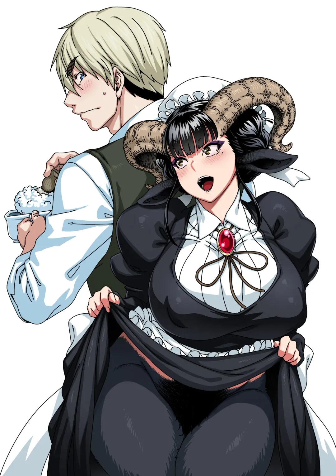 [Jun] Koisuru Kuroyagi | A Black Goat Maiden's (Shaving) Romance Fhentai - Page 1