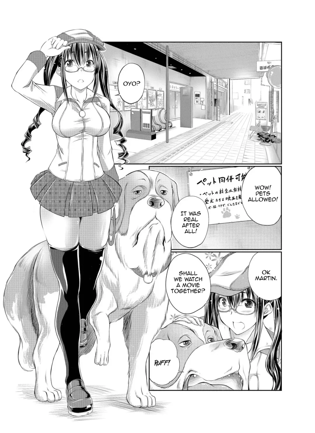[Tenzen Miyabi] Happy End ~Kimi to Mita Suteki na Eiga~ | Happy End A Wonderful Movie with You, My Sweet Dog Fhentai - Page 1