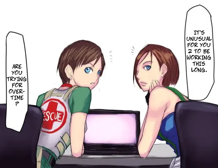 [Sawao] Jill Valentine & Rebecca Chambers - Chatroulette Extended Fhentai - Page 15