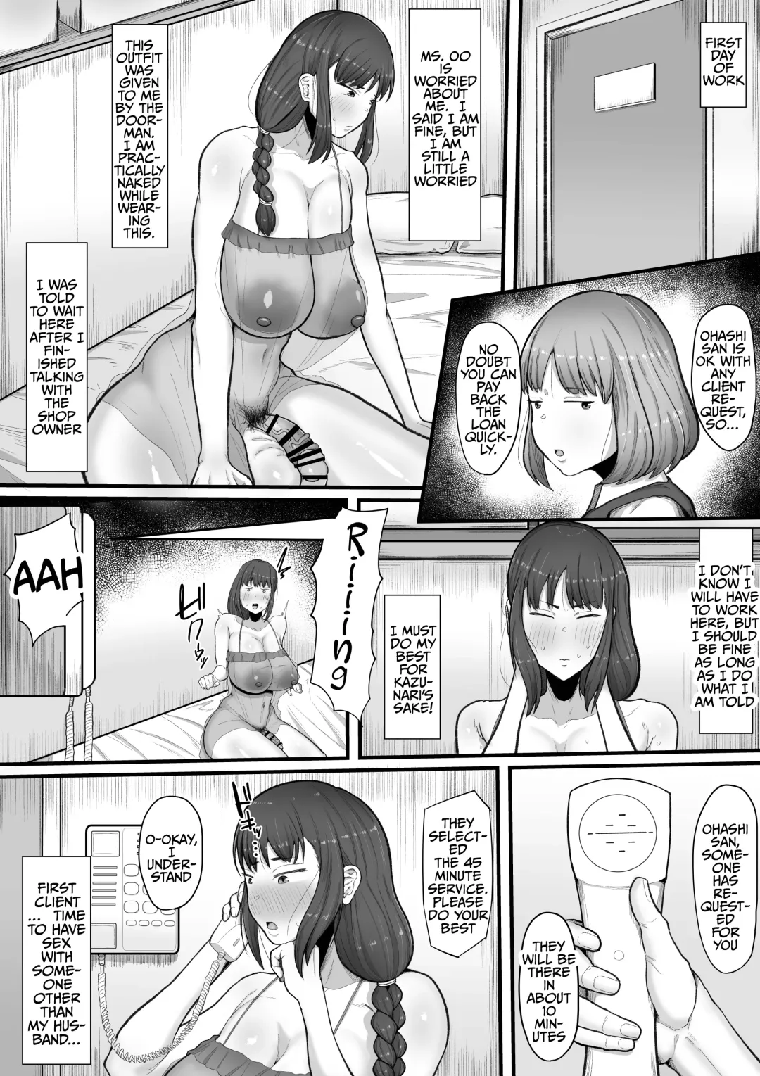 [Shrimp Cake] Futanari Hitodzuma nā Ashita Kara Fūzoku de Hataraite Kurenai ka Fūzoku Ochi | The corruption of a futanari wife at the brothel Fhentai - Page 10