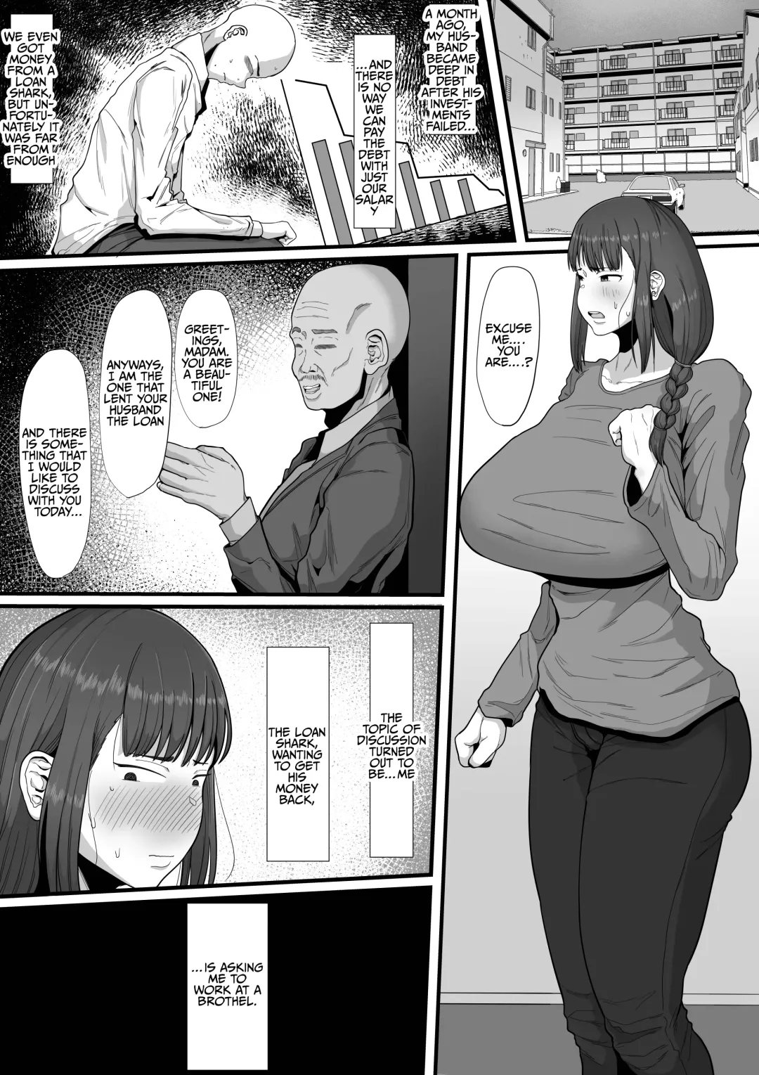 [Shrimp Cake] Futanari Hitodzuma nā Ashita Kara Fūzoku de Hataraite Kurenai ka Fūzoku Ochi | The corruption of a futanari wife at the brothel Fhentai - Page 4