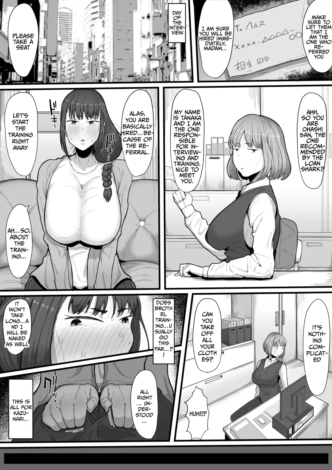 [Shrimp Cake] Futanari Hitodzuma nā Ashita Kara Fūzoku de Hataraite Kurenai ka Fūzoku Ochi | The corruption of a futanari wife at the brothel Fhentai - Page 5