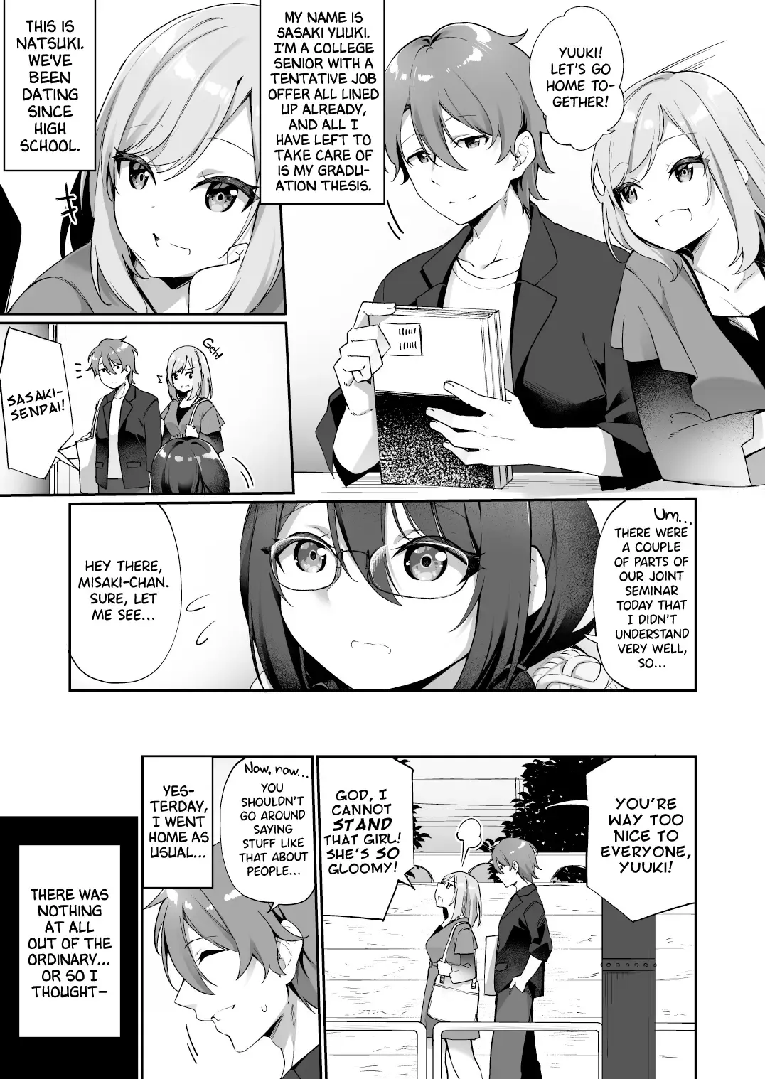 [Kanmuri] Boku no Koe o Kiku dake de Hatsujou Shichau Yandere Kyonyuu Kouhai ni Karada o Irekaerarete Shimatta! Fhentai - Page 2