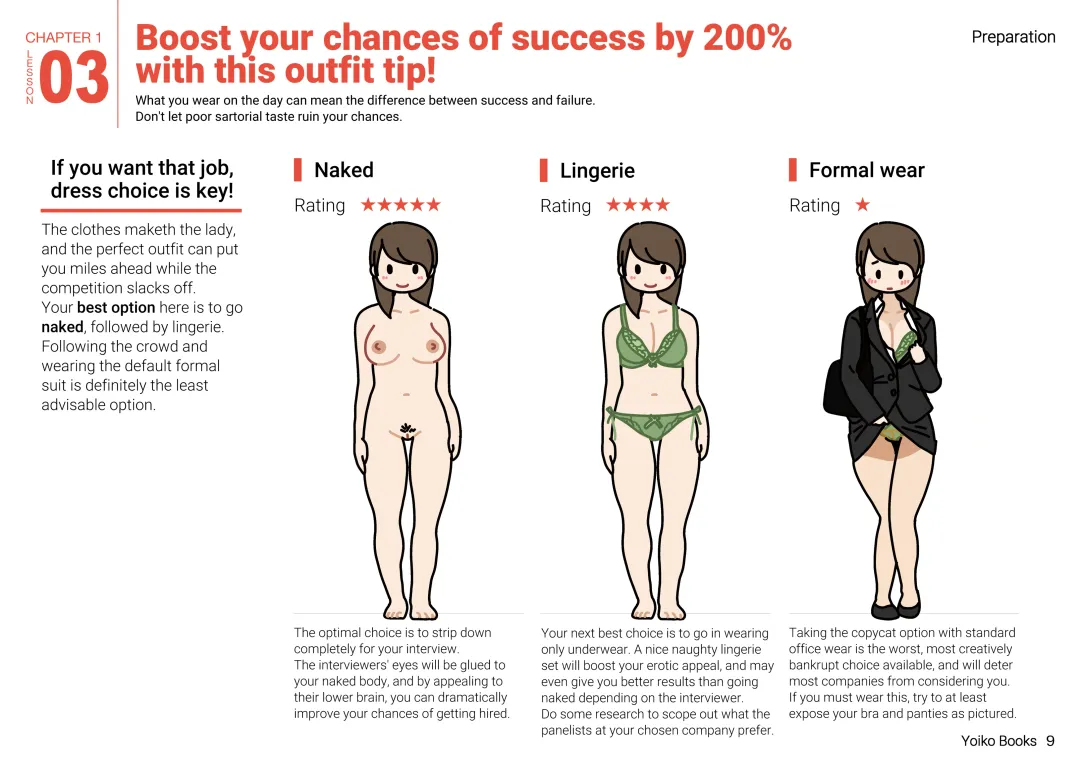 Josei no Tame no Zettai ni Ochinai Shuukatsu-jutsu | The Women's Foolproof Guide to Job Hunting Success Fhentai - Page 9