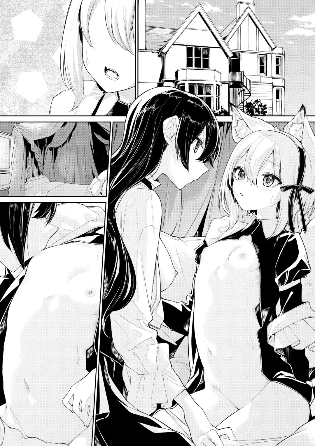 [Zanka] Hatsujouki na Kitsunemimi Maid-san to Ojou-sama Fhentai - Page 4