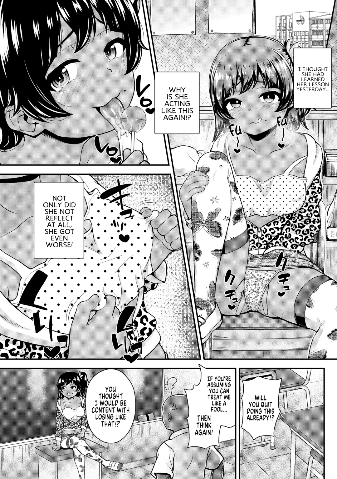 [Hikoma Hiroyuki] Bicchi na Mesugaki Tenkousei | Our New Transfer Student is a Bratty Little Bitch (Gouin ni Kusogaki Mesuana Dochutte Mita (Wara)) Fhentai - Page 8