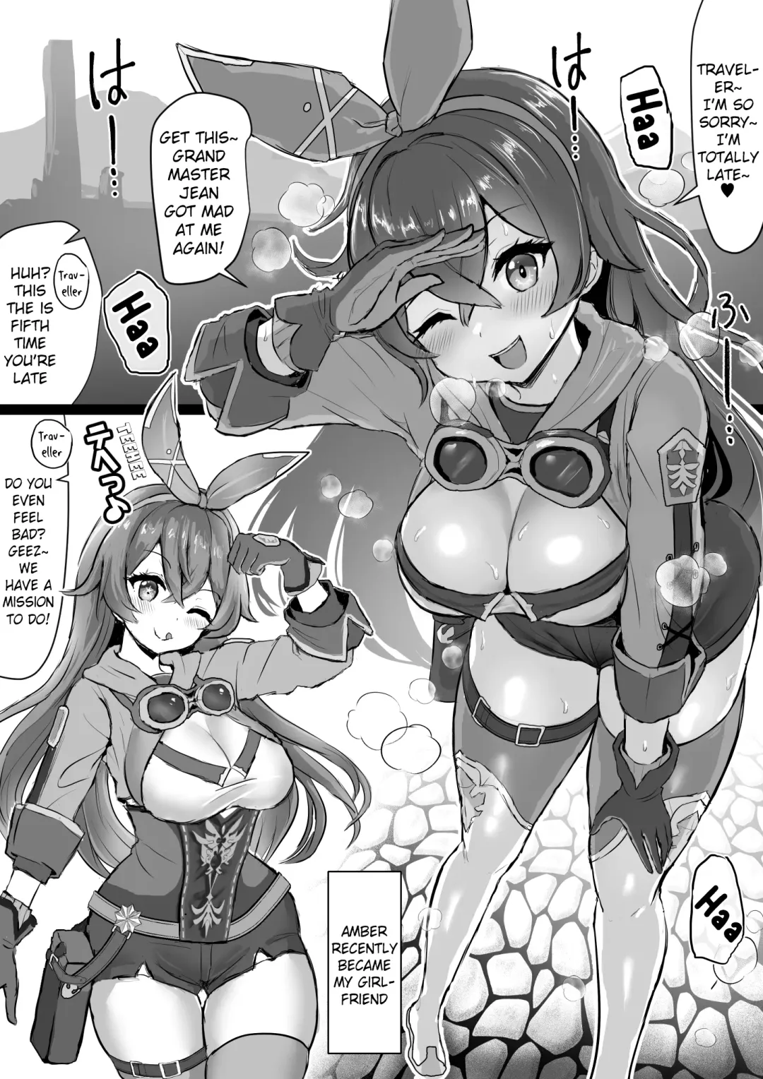 Amber ga Venti ni Netorareru Hanashi | Amber Was Stolen Away from Me by Venti Fhentai - Page 1