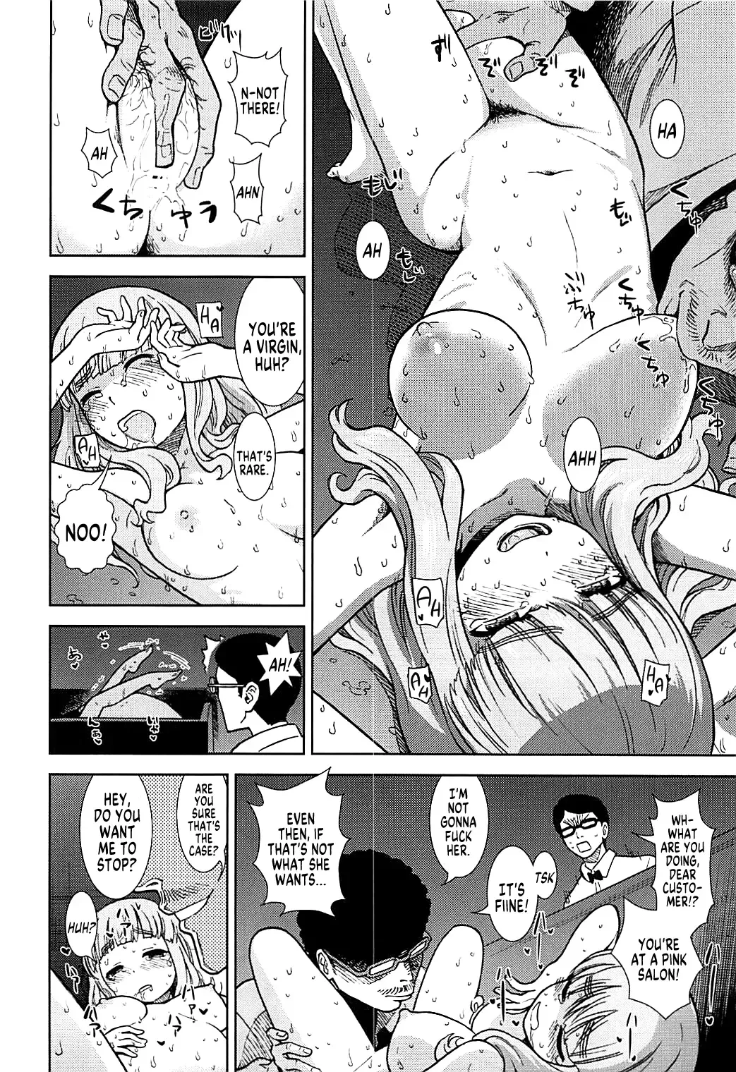 [Sabaku] Takebe Saori ga Shojo nanoni PinSalo de Hataraku Hon | Saori Takebe Works at a Pink Salon Fhentai - Page 19