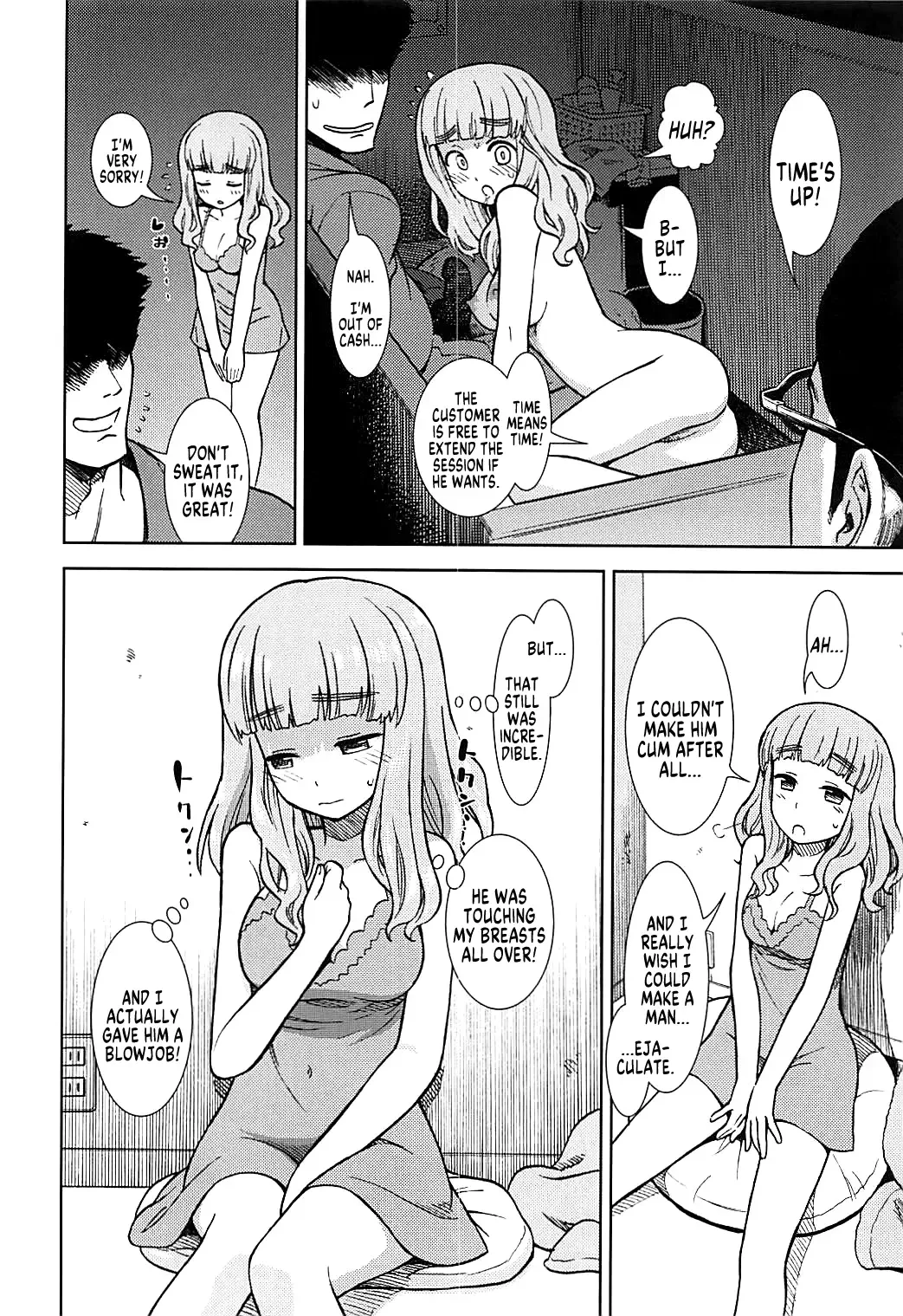 [Sabaku] Takebe Saori ga Shojo nanoni PinSalo de Hataraku Hon | Saori Takebe Works at a Pink Salon Fhentai - Page 9