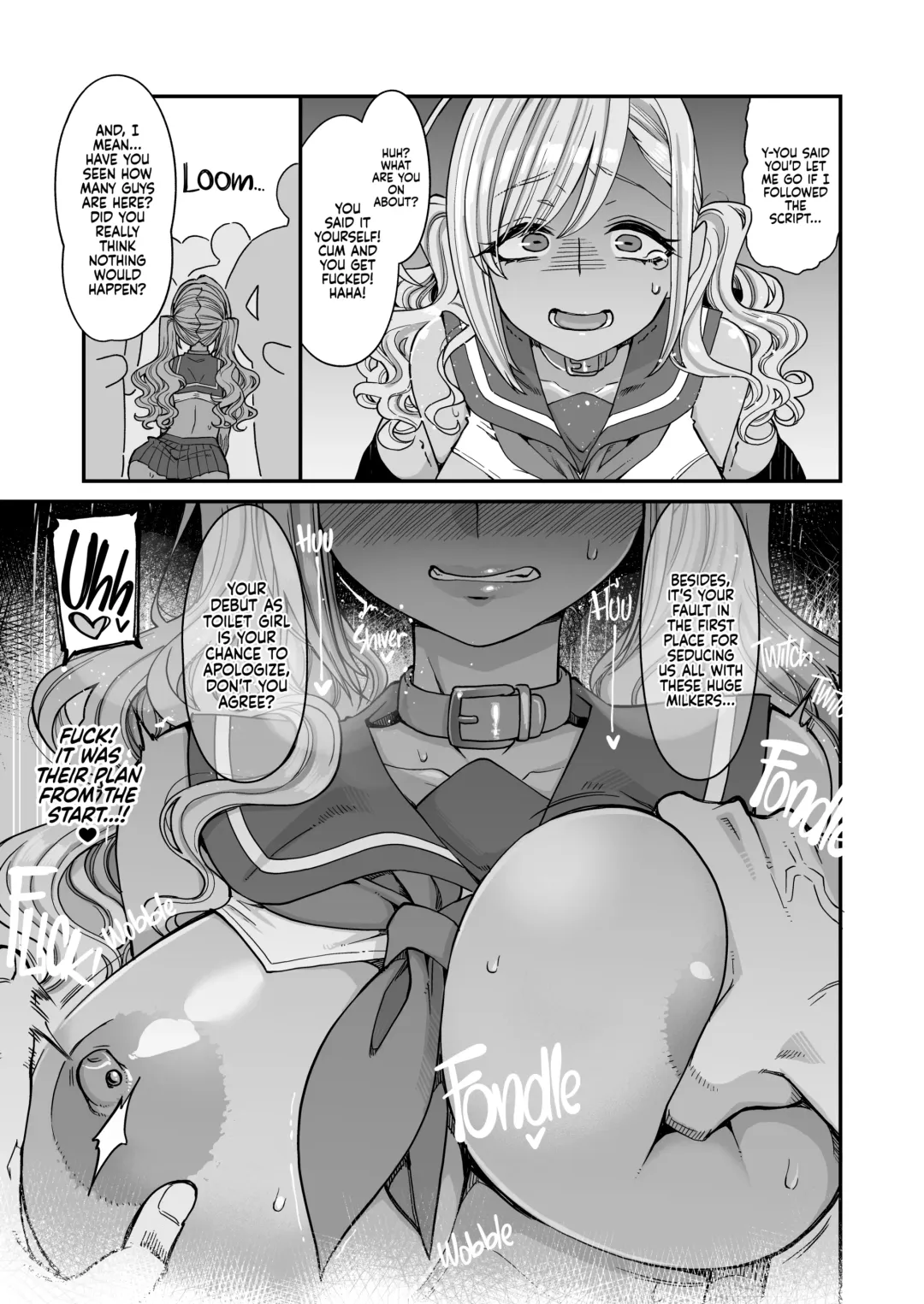 [Hanauna] Bakunyuu JK Obenjo Debut - Dekachichi JK Toilet Girl Debut  | Big Boobs JK Toilet Girl Debut (decensored) Fhentai - Page 30