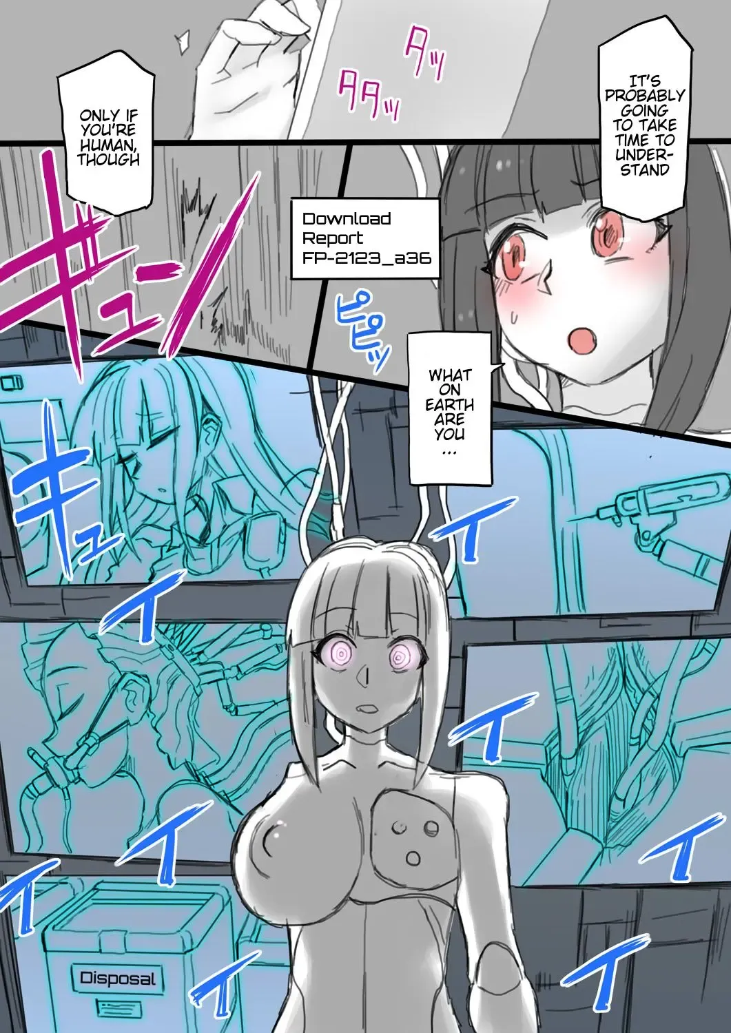 [581] Ottorishita Chohatsu Kurokami no Onna Keisatsukan ga Sexaroid ni Kaizosareru | A Gentle Long Black Haired Female Police Officer is Remodelled into a Sexaroid Fhentai - Page 3