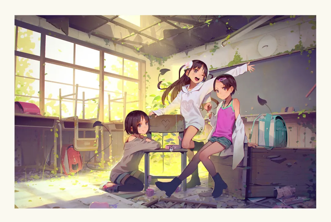 [Muk] Inma Shoujo 3-nin ni Ochinchin Asobareru Hon Fhentai - Page 1