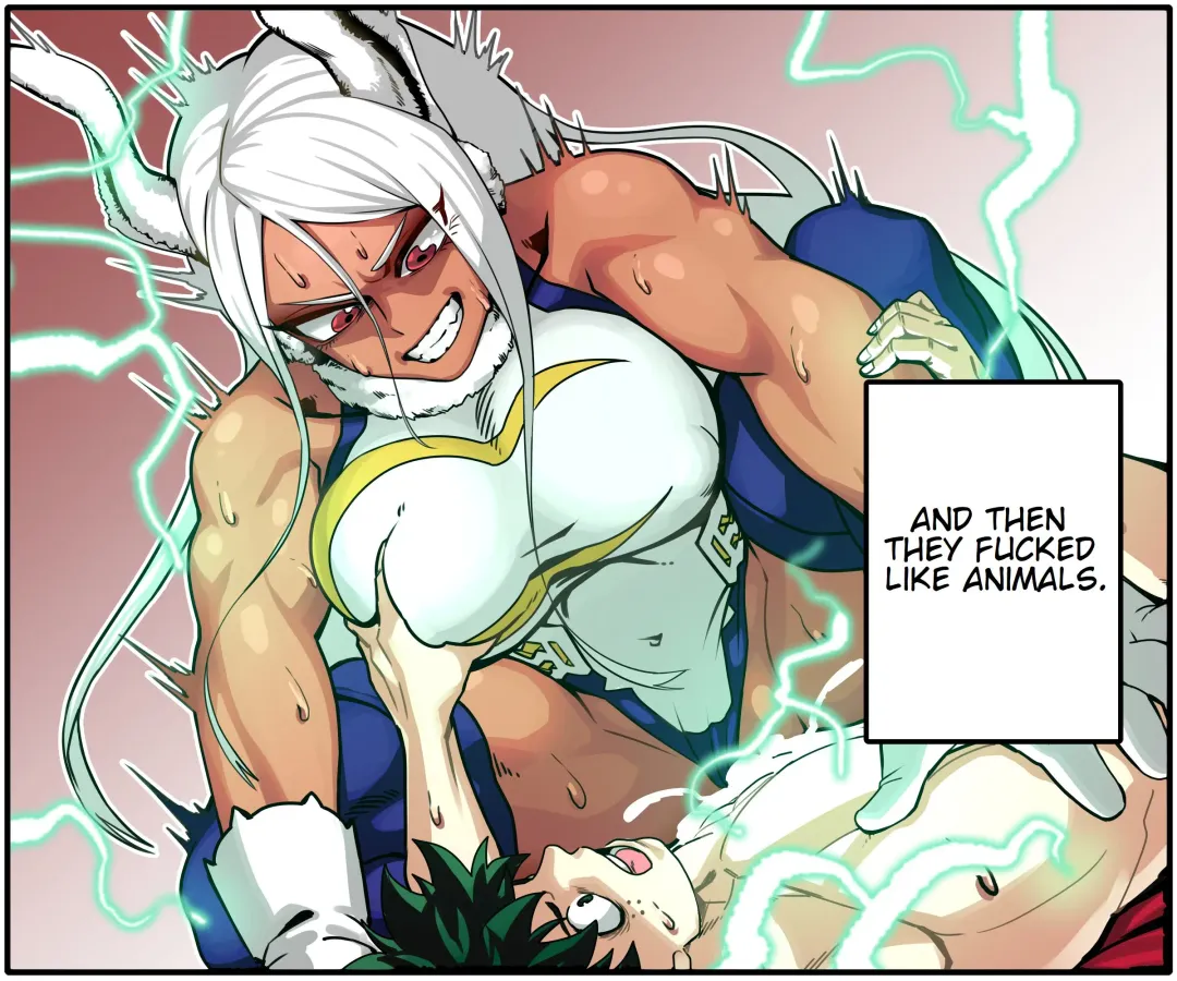 Deku meets Mirko on a Train and Fucks Her Fhentai - Page 4