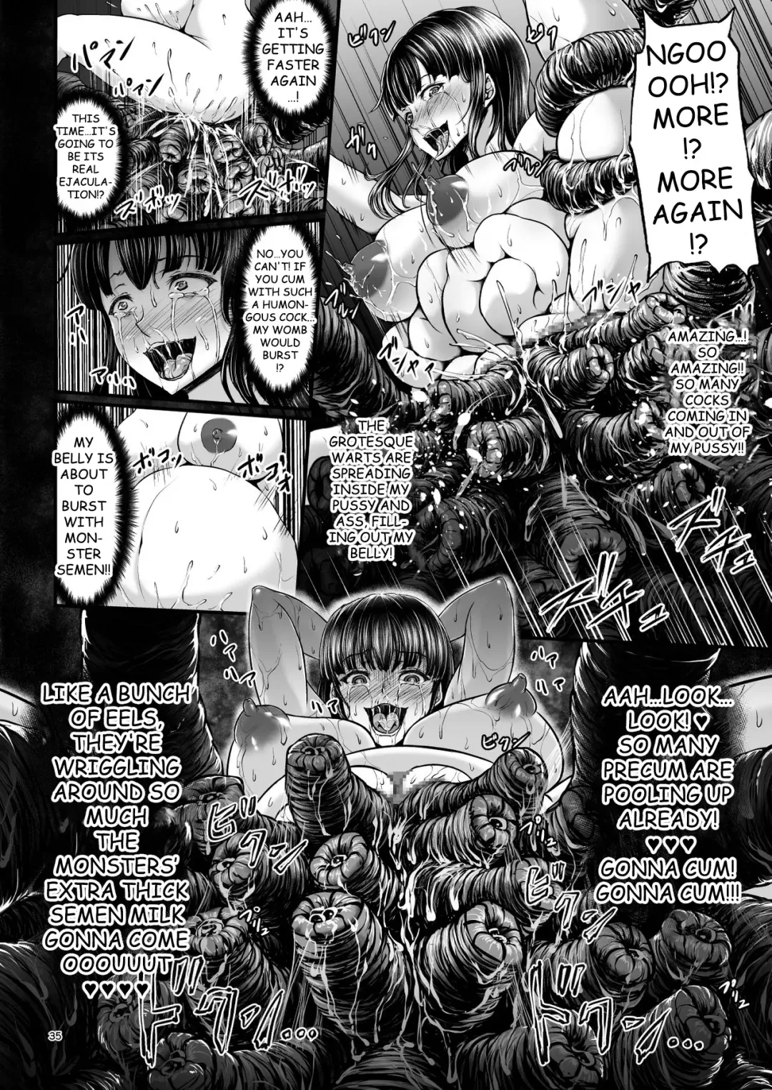 [Yuyu] Igyou Seibutsu Zukan Michi no Kenkyuu Kikan Hen I | Illustrated Adulteration of Deformed Organisms: Unknown Research Institution, I Fhentai - Page 34