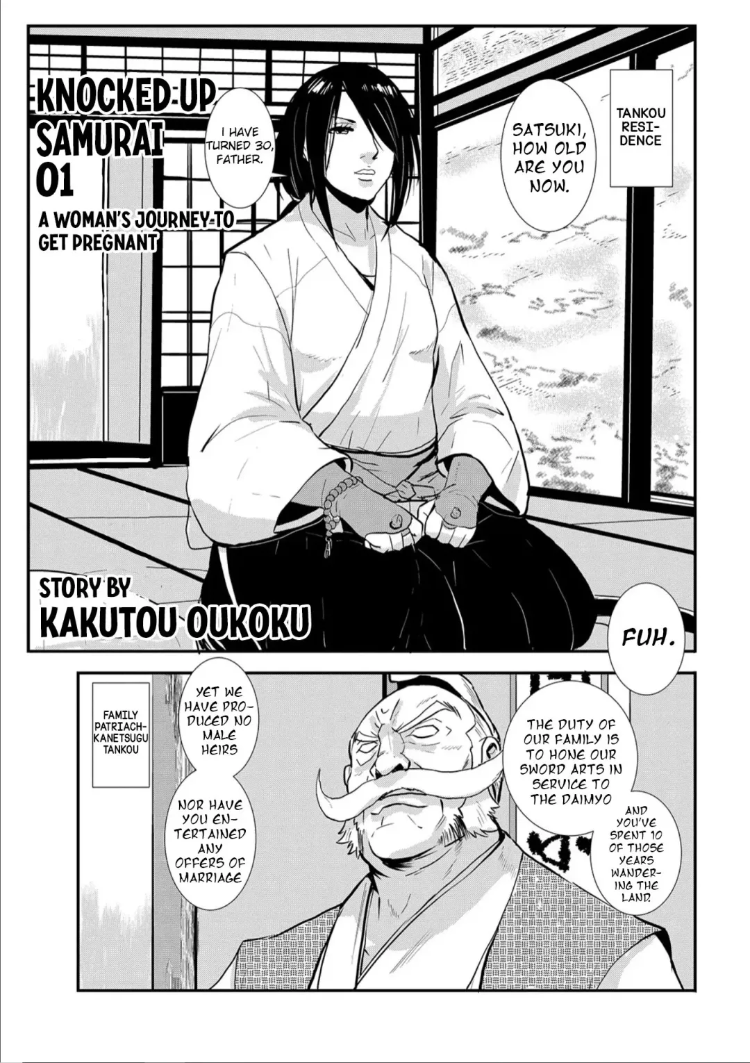 [Kakutou Oukoku] Harami samurai 01 Onna Douchuu Maguwai Tabi | Knocked Up Samurai 01: A Woman's Journey to get pregnant Fhentai - Page 1