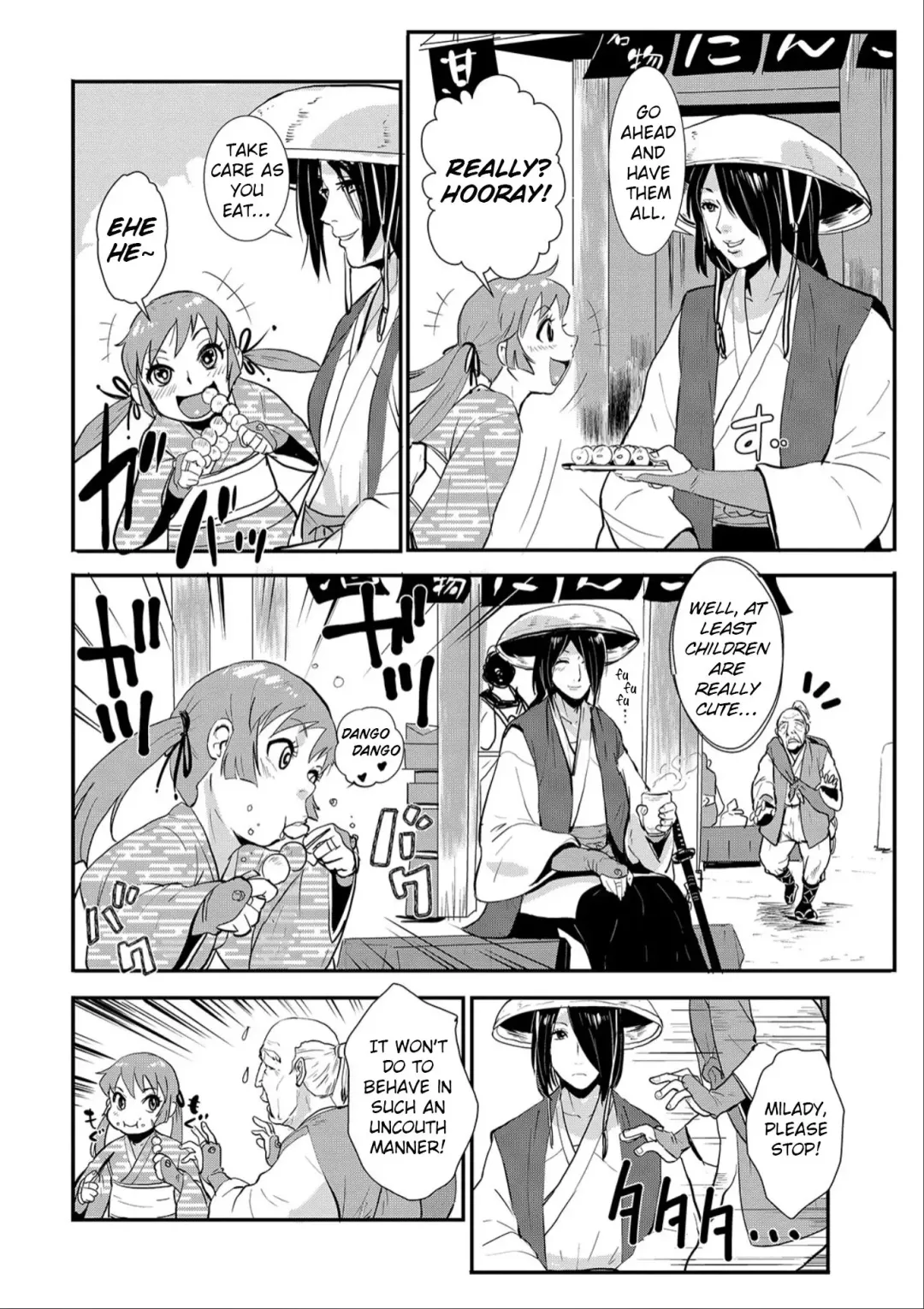 [Kakutou Oukoku] Harami samurai 01 Onna Douchuu Maguwai Tabi | Knocked Up Samurai 01: A Woman's Journey to get pregnant Fhentai - Page 4