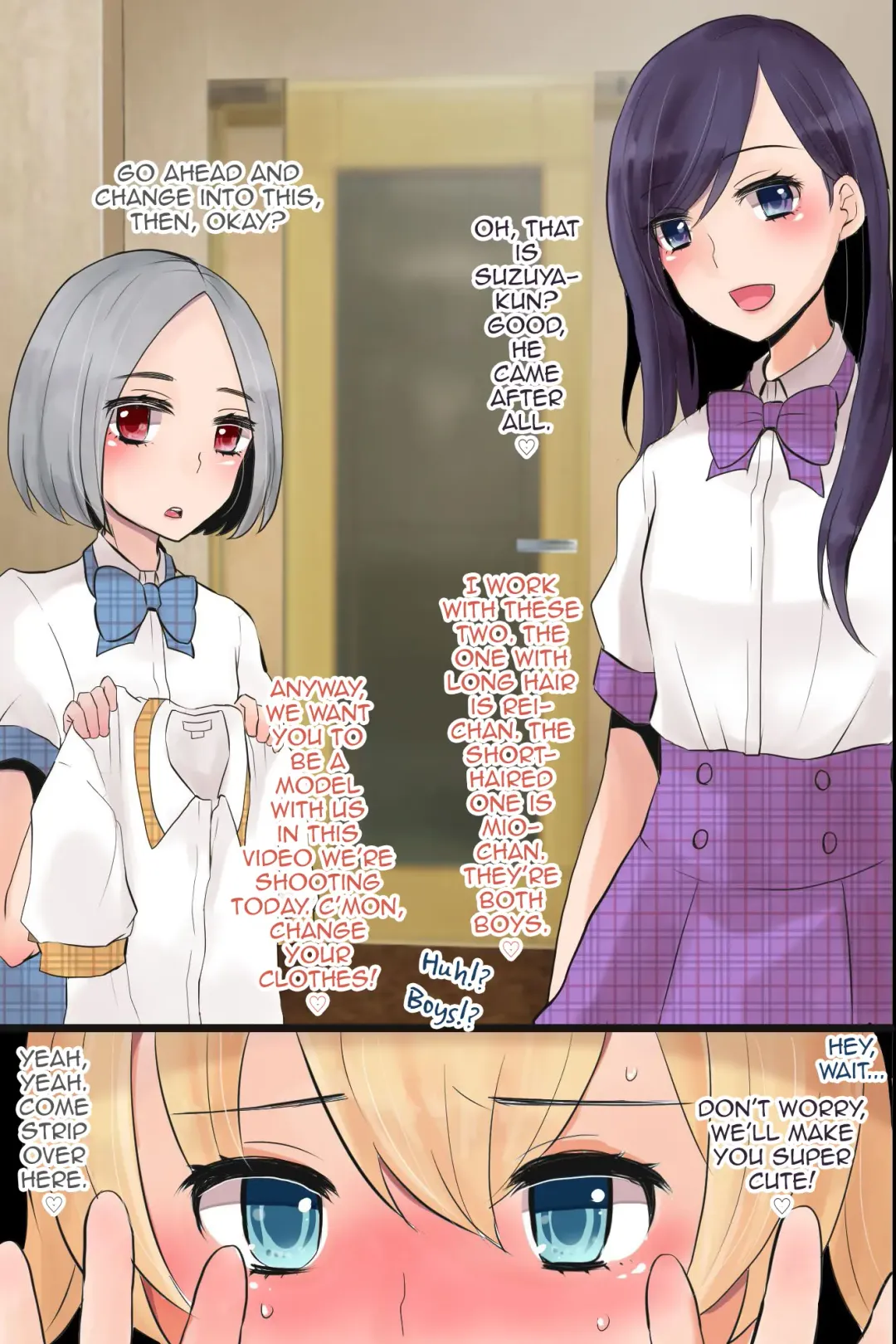[Sakai Ringo] Mesuochi! Rankou Satsueikai ~Boku Otoko na no ni Kanjichau...!~ | Feminization! Gang-Bang Film Shoot! Fhentai - Page 6