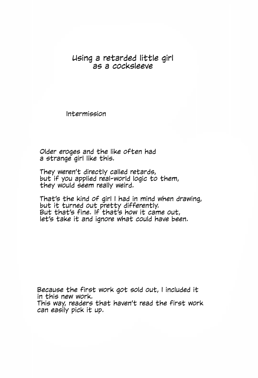 [Nukaji] Chishou no Ko o Onaho ni Suru 1-3 | Using A Retarded Little Girl As A Cocksleeve 1-3 Fhentai - Page 21