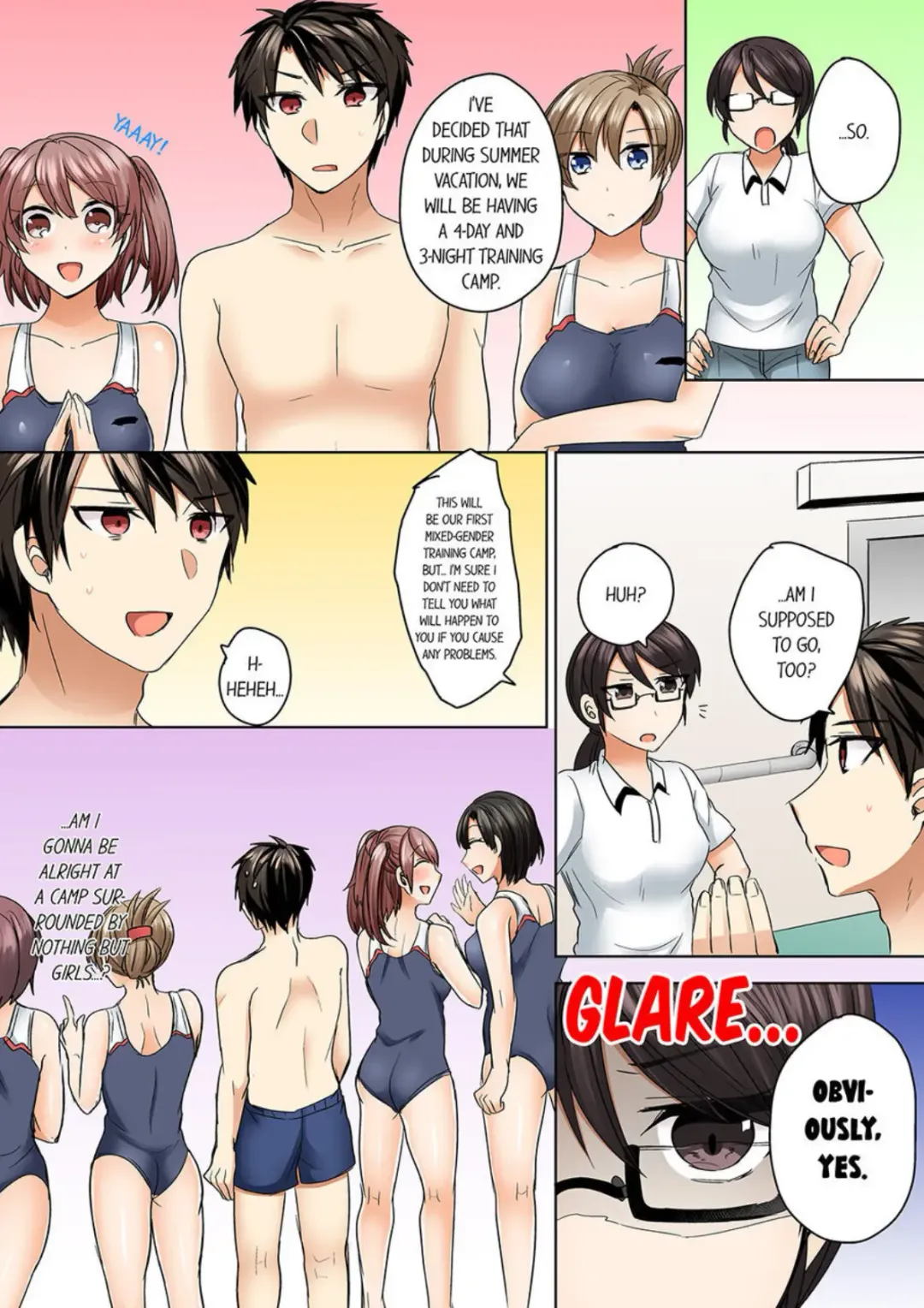 [Shogota] Mizugi ga Zurete... Haitteru! ~Porori ja Sumanai Danjo Kongou Synchro-bu~ 4 - My Swimsuit Slipped... And it went in!? A Mixed Synchronized Swimming Club with More Than Just Nip Slips in Store! ~ 4 Fhentai - Page 18