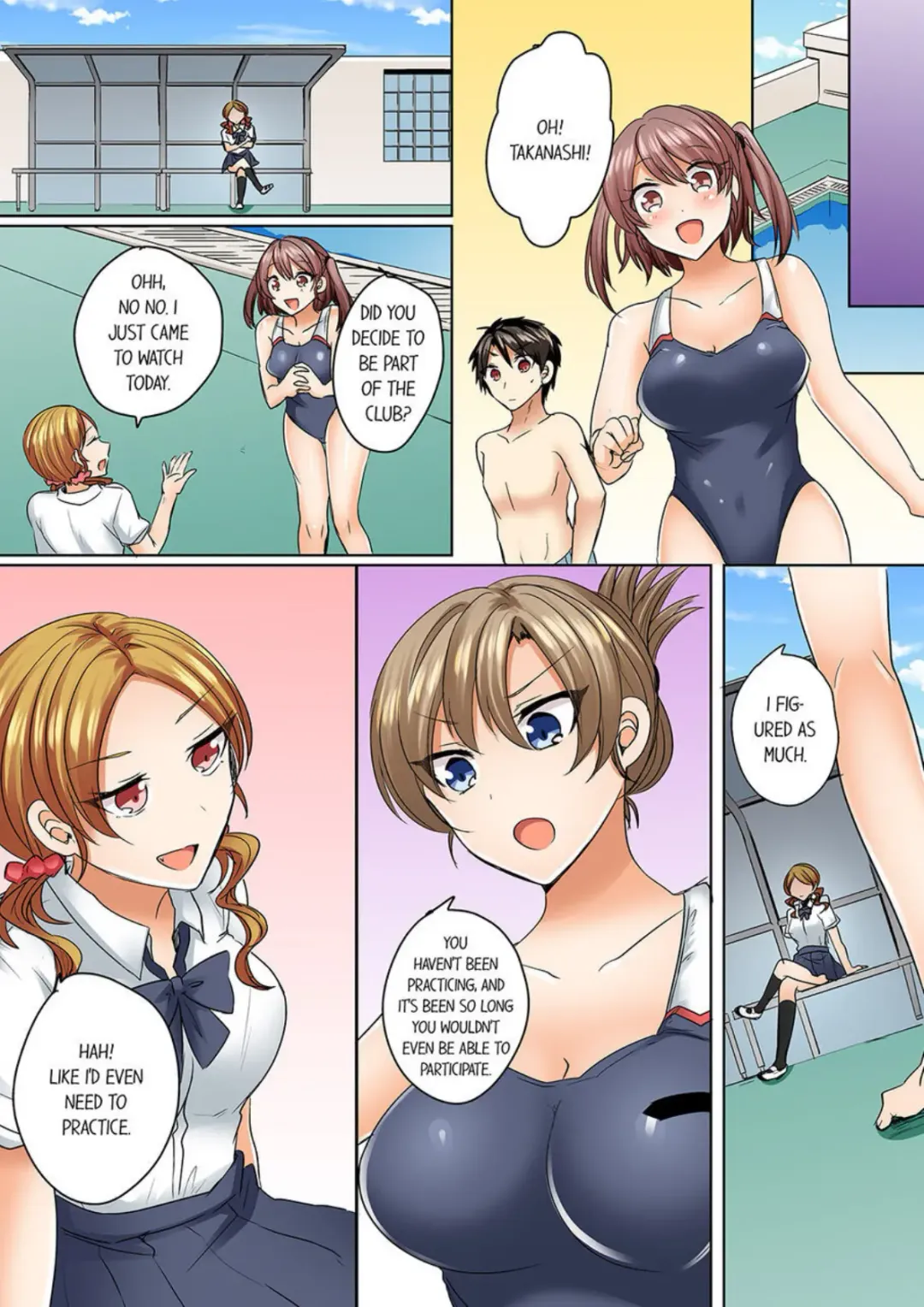 [Shogota] Mizugi ga Zurete... Haitteru! ~Porori ja Sumanai Danjo Kongou Synchro-bu~ 4 - My Swimsuit Slipped... And it went in!? A Mixed Synchronized Swimming Club with More Than Just Nip Slips in Store! ~ 4 Fhentai - Page 3