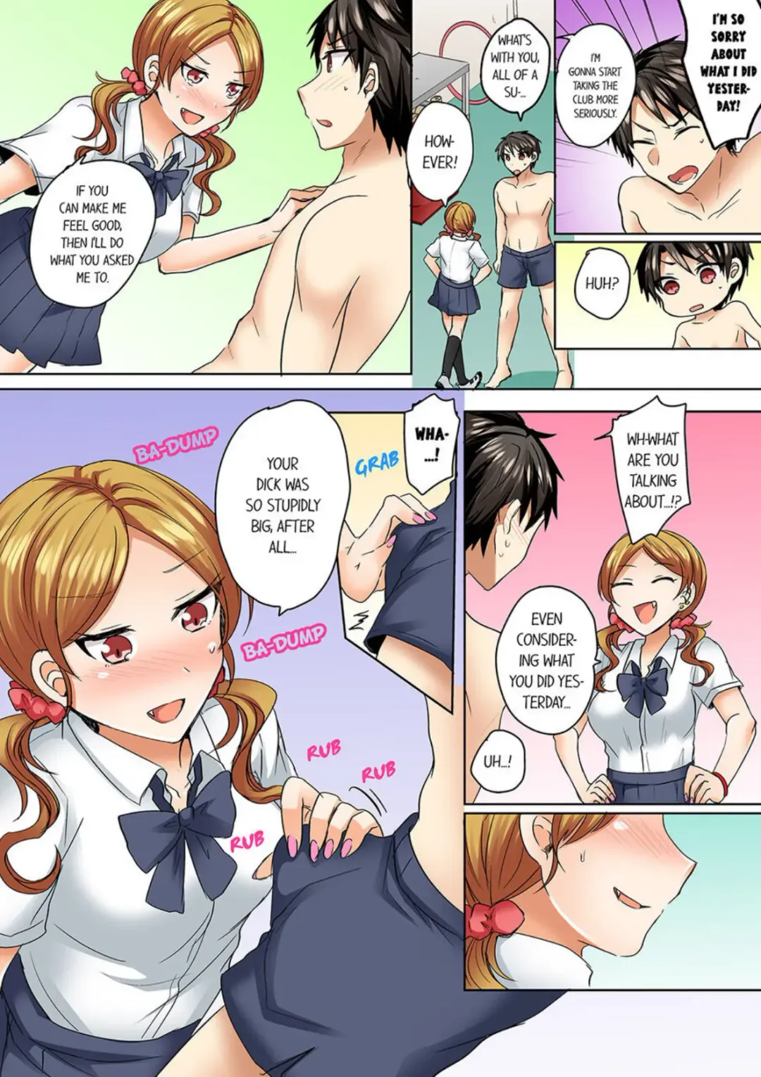 [Shogota] Mizugi ga Zurete... Haitteru! ~Porori ja Sumanai Danjo Kongou Synchro-bu~ 4 - My Swimsuit Slipped... And it went in!? A Mixed Synchronized Swimming Club with More Than Just Nip Slips in Store! ~ 4 Fhentai - Page 5