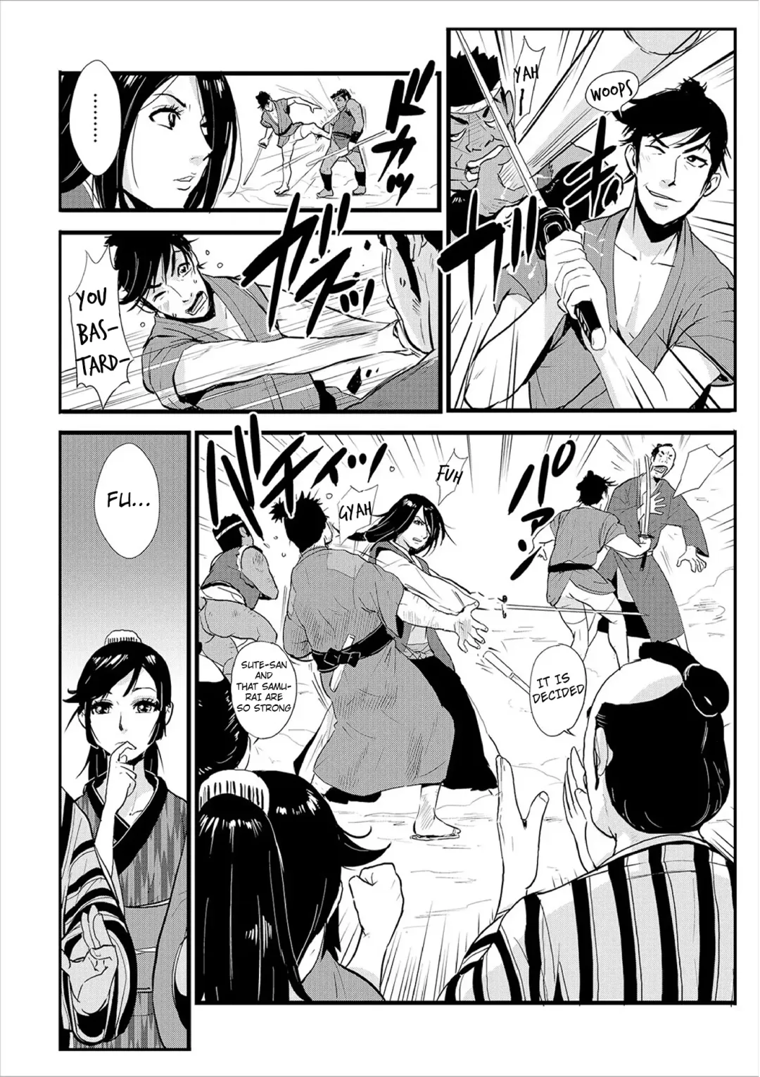 [Kakutou Oukoku] Harami samurai 02 ~Shukuba to Surounin to Naburare Shimerare~ | Knocked Up Samurai 02: The Post Town and the Ronin, Tied and Teased Fhentai - Page 6