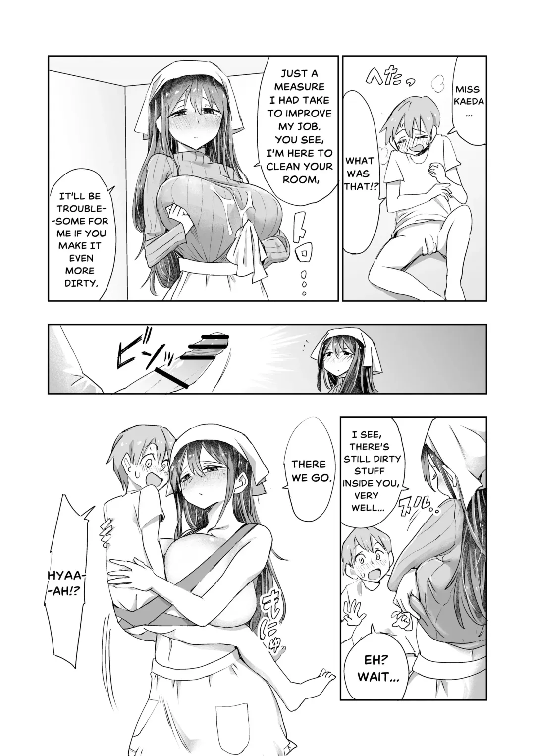[Mt] Bakunyuu Kaseifu ni Paizuri Osoji Sarechaimashita | The Big-Titty Housekeeper Cleaned my Soul with a Titfuck! Fhentai - Page 3