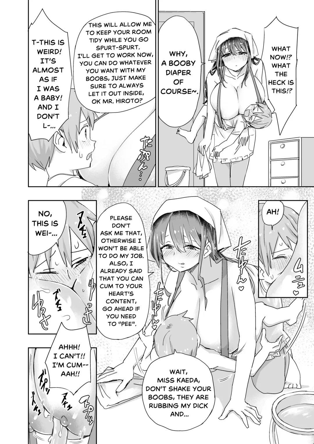 [Mt] Bakunyuu Kaseifu ni Paizuri Osoji Sarechaimashita | The Big-Titty Housekeeper Cleaned my Soul with a Titfuck! Fhentai - Page 4