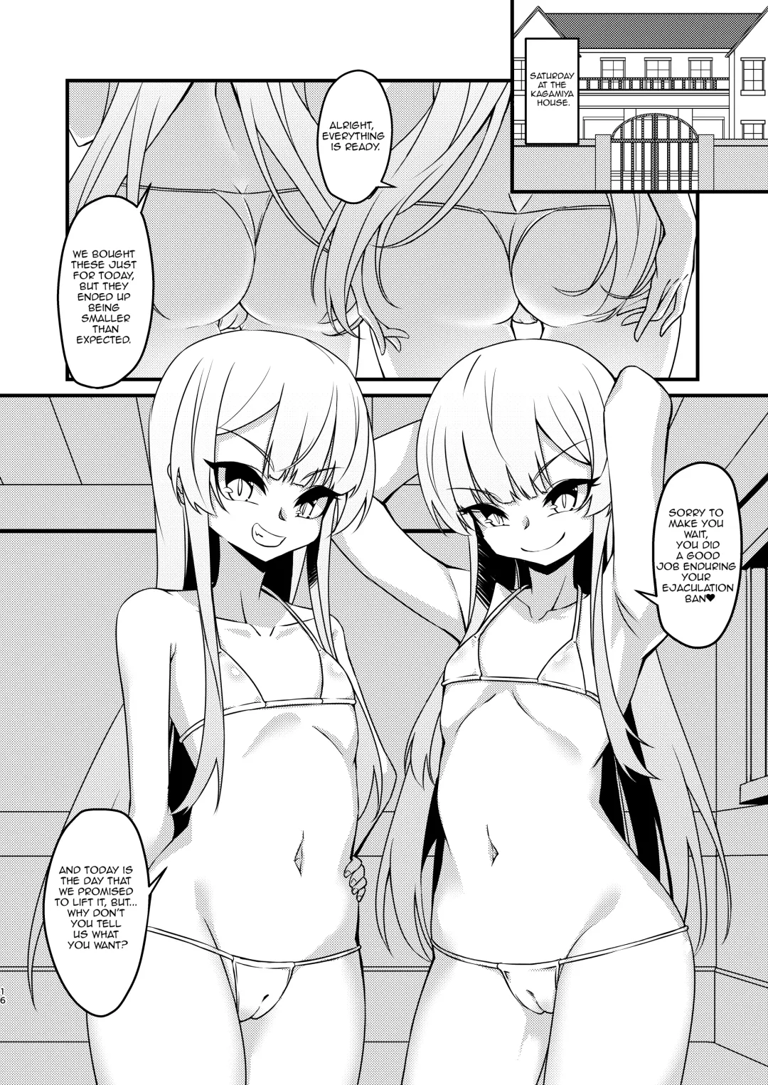 [Mikagura] Futanari in kya Musume ga Do-S Futago Shimai ni Omocha ni Sareru Hanashi Fhentai - Page 17