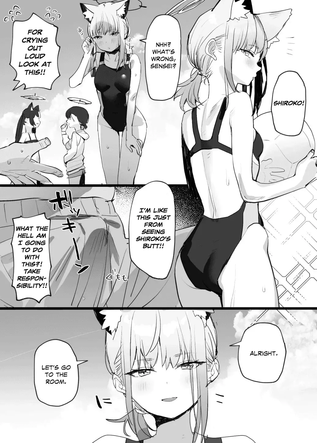[Subachi] Mizugi Shiroko Ero Manga Fhentai - Page 1