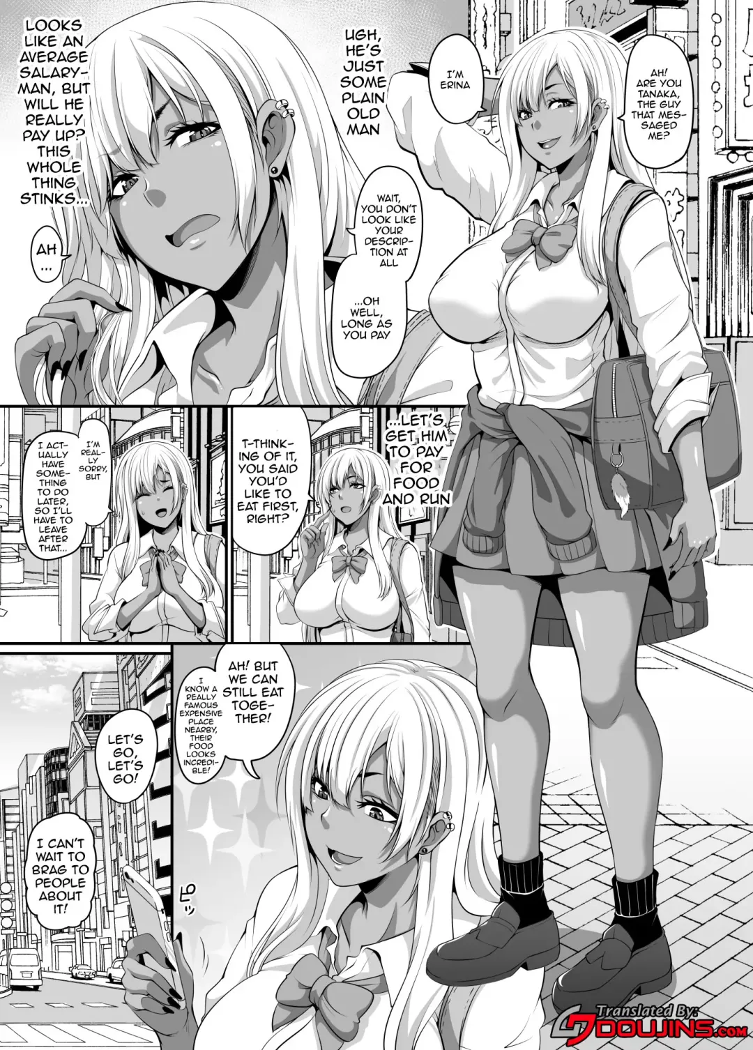 [Kazuhiro] Papa Katsu Gyaru to Kimeseku kara no Ran Pako | A Sugar Daddy And The Gyaru Girls He Pays To Have An Orgy With Him Fhentai - Page 3